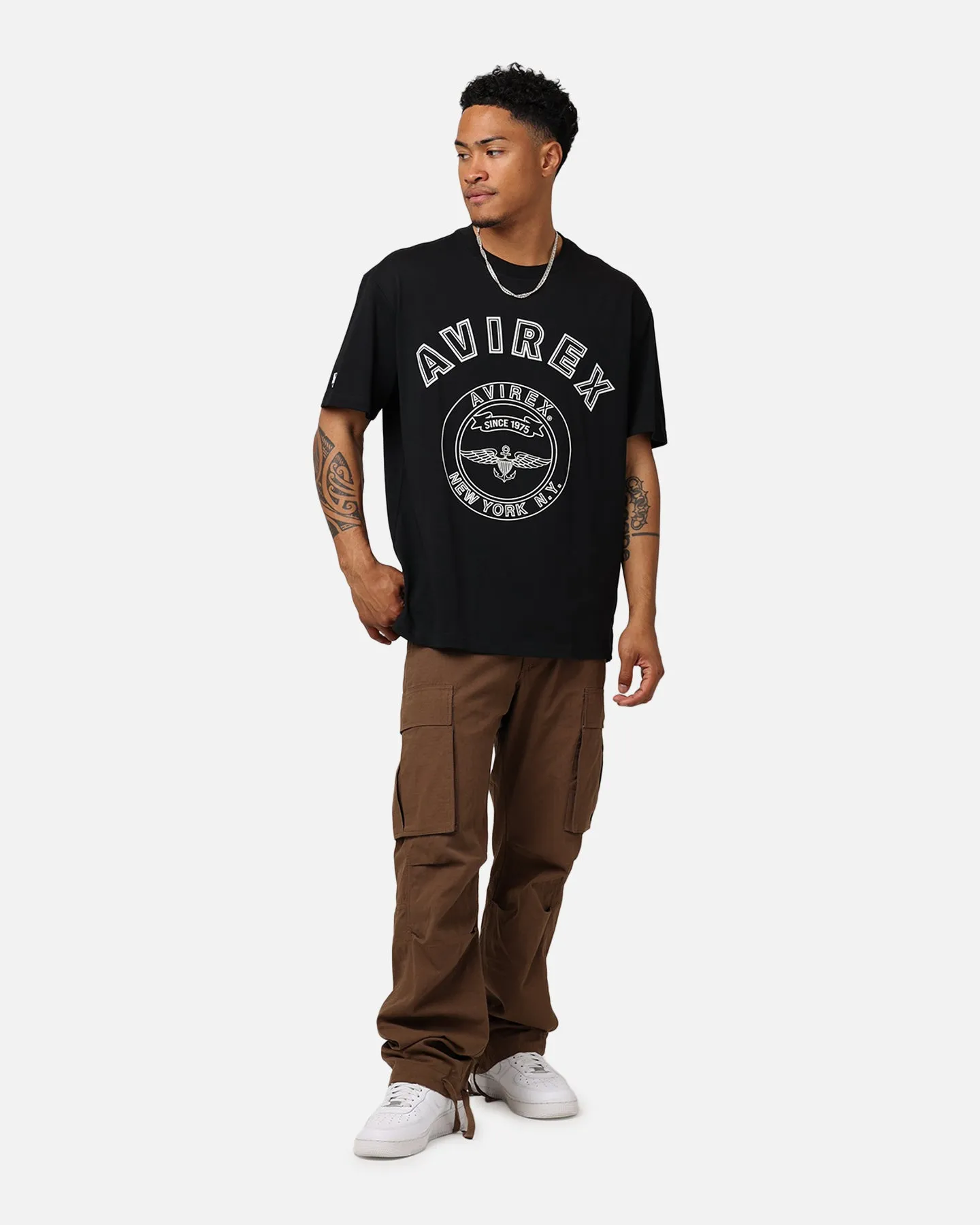 Avirex Stadium T-Shirt Black