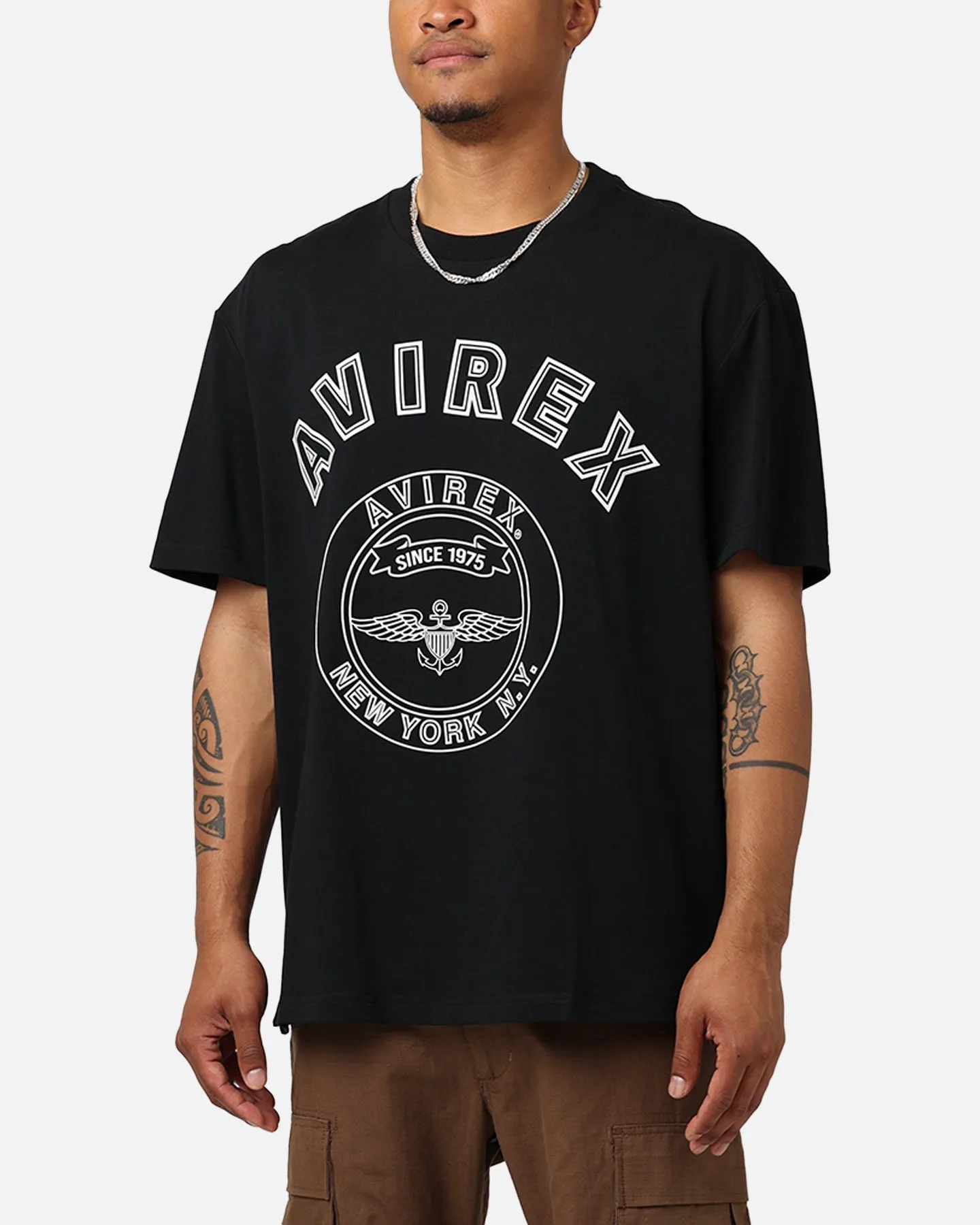 Avirex Stadium T-Shirt Black