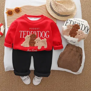 Baby Boy Clothing Set Snuggly Bear