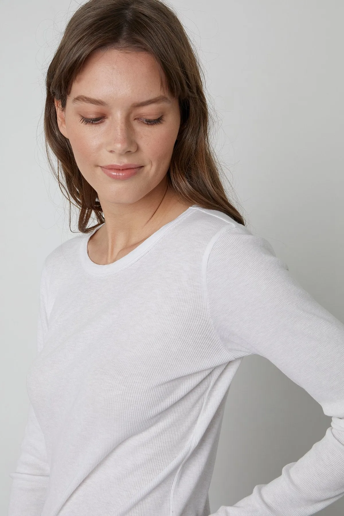 Bayler L/S Fitted Ribbed Tee