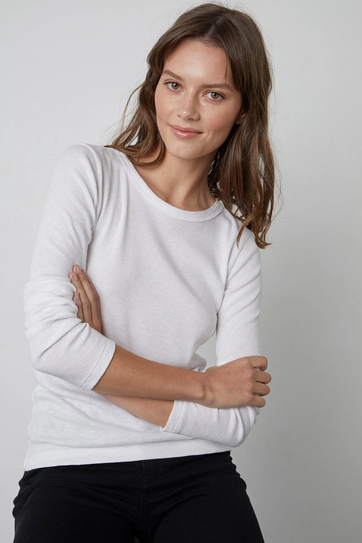 Bayler L/S Fitted Ribbed Tee
