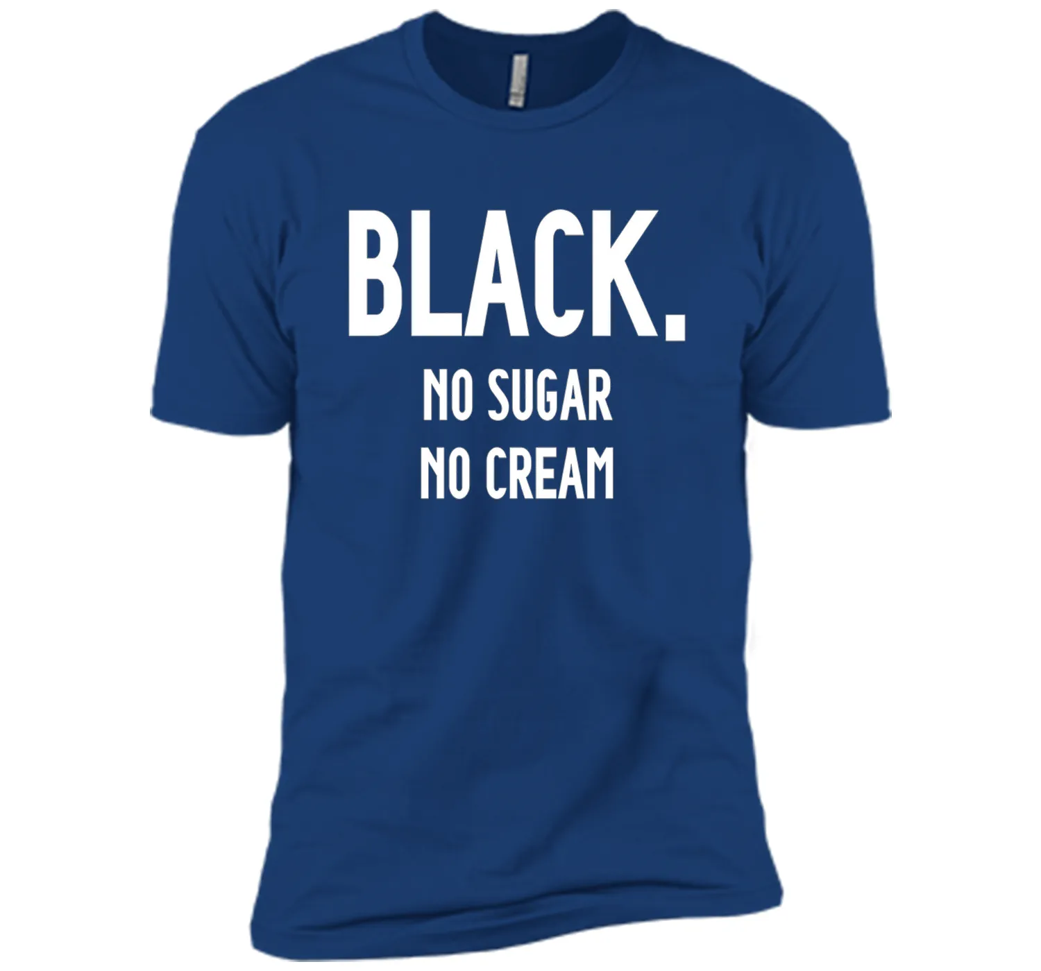 Black No Sugar No Cream Funny Coffee T-Shirt