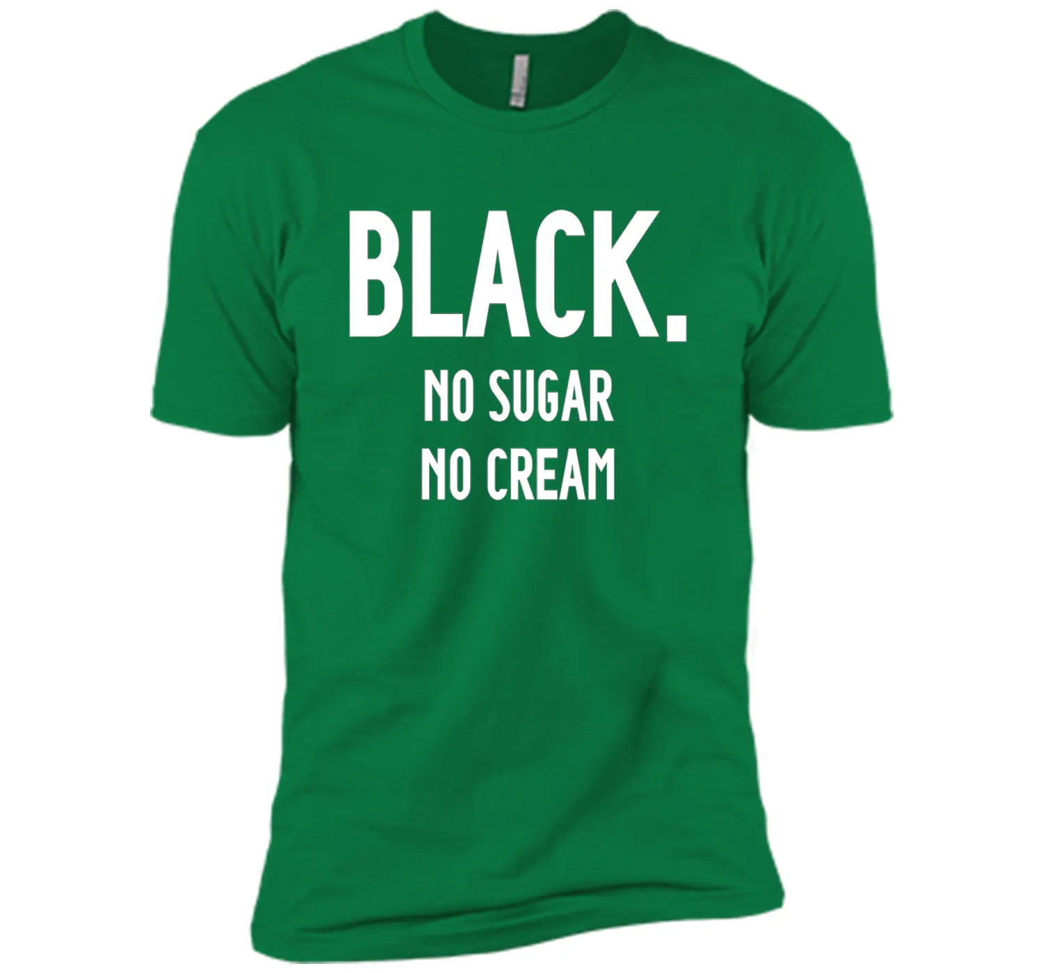 Black No Sugar No Cream Funny Coffee T-Shirt