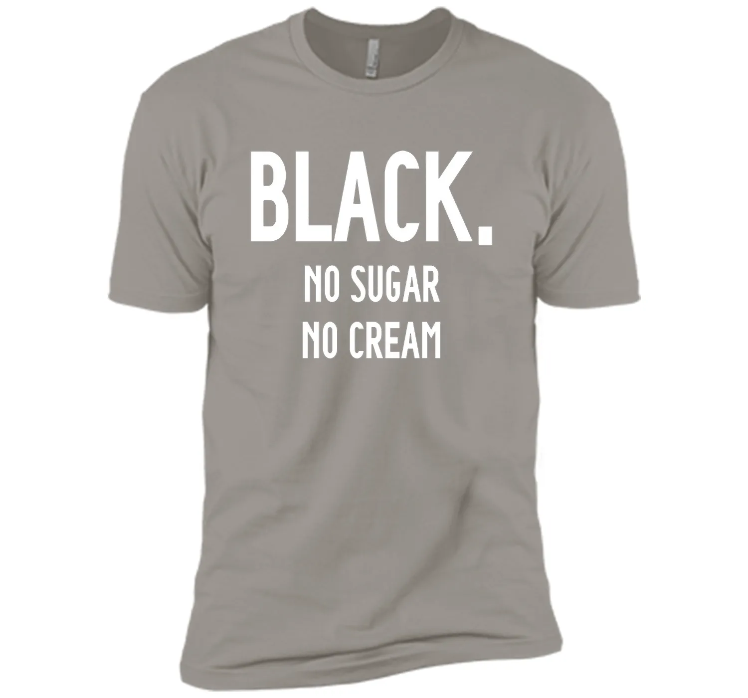 Black No Sugar No Cream Funny Coffee T-Shirt