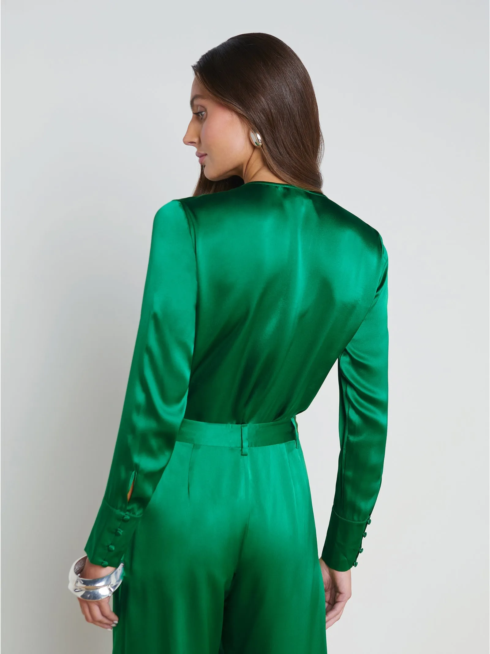 BLAZE PLUNGE BODYSUIT - SEA GREEN