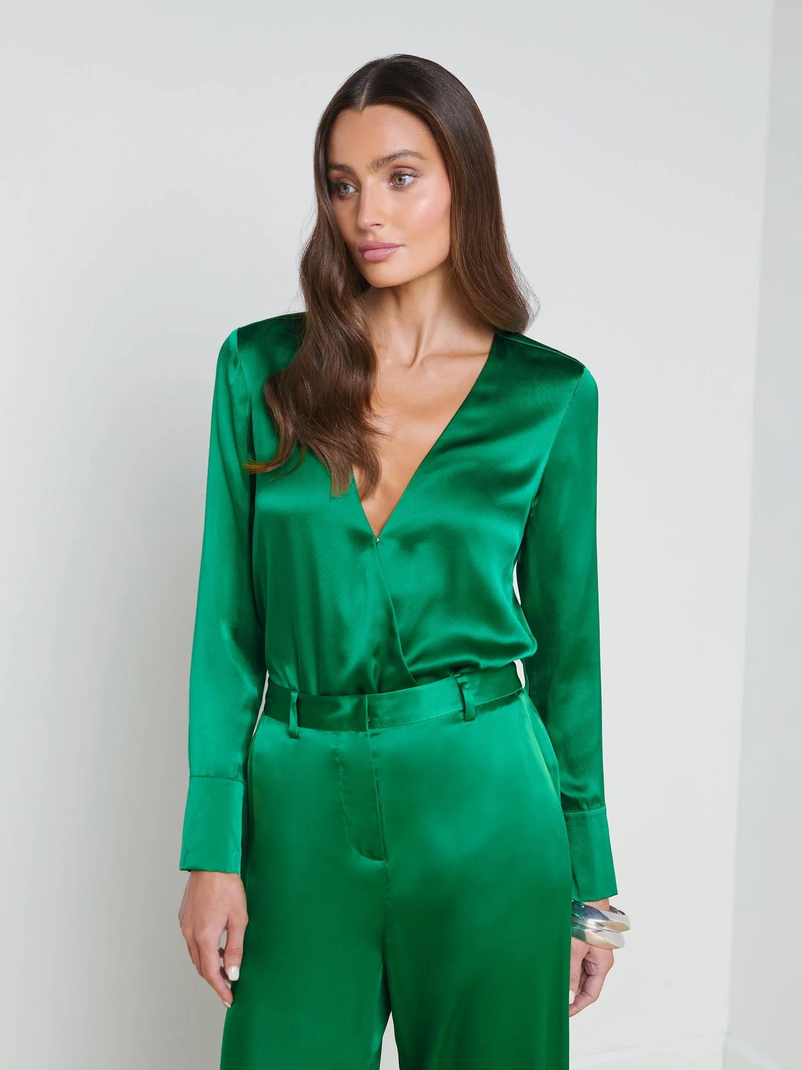 BLAZE PLUNGE BODYSUIT - SEA GREEN