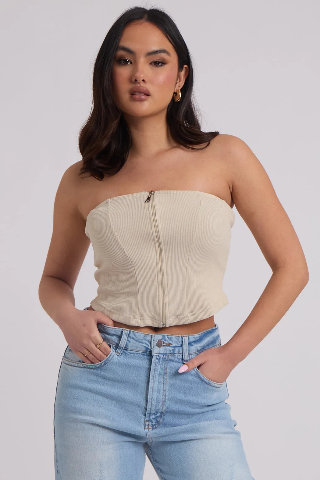 Bleach Ripped Mom Jean