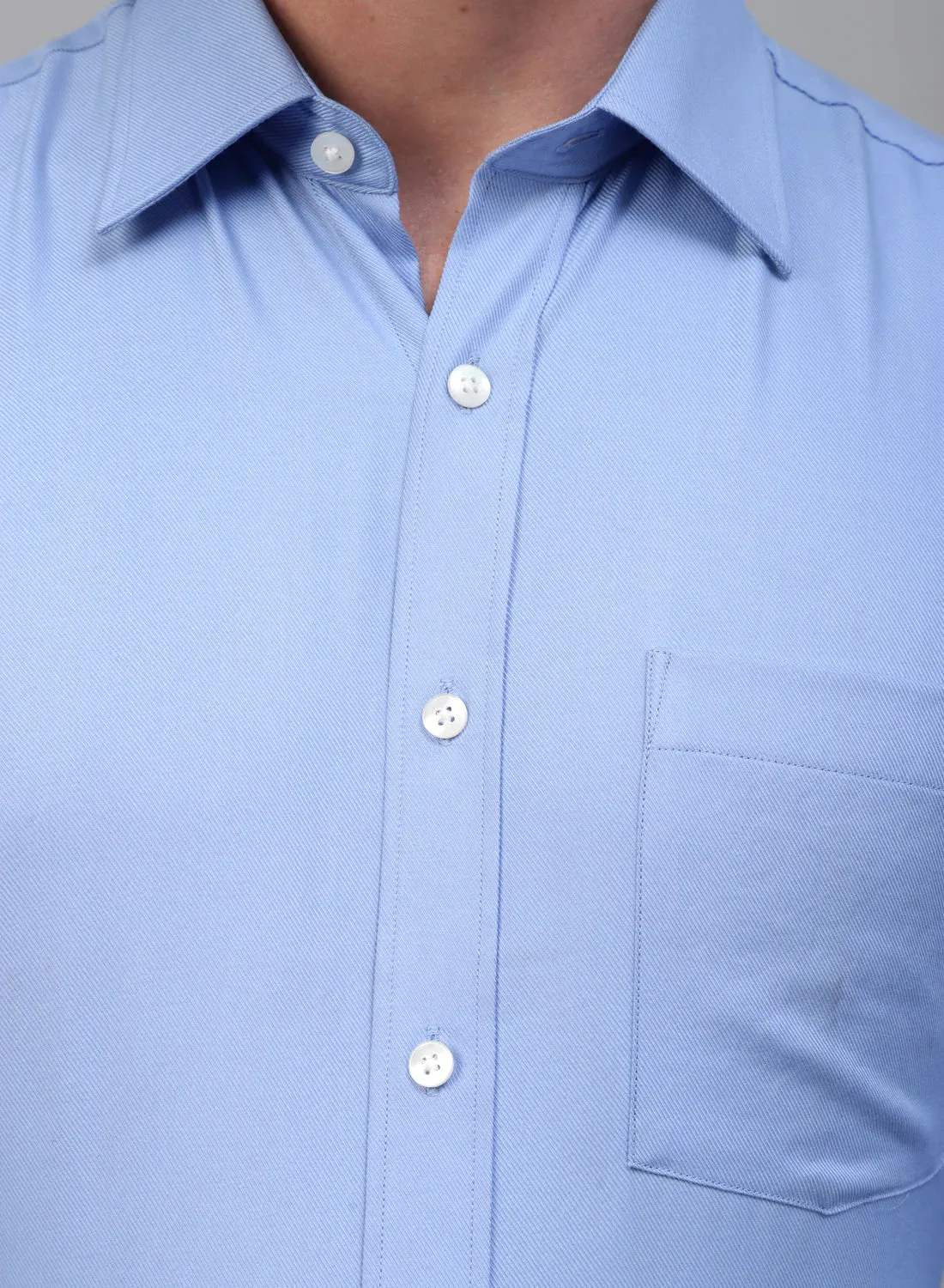 Blue Bamboo Rayon Full Sleeve Shirt