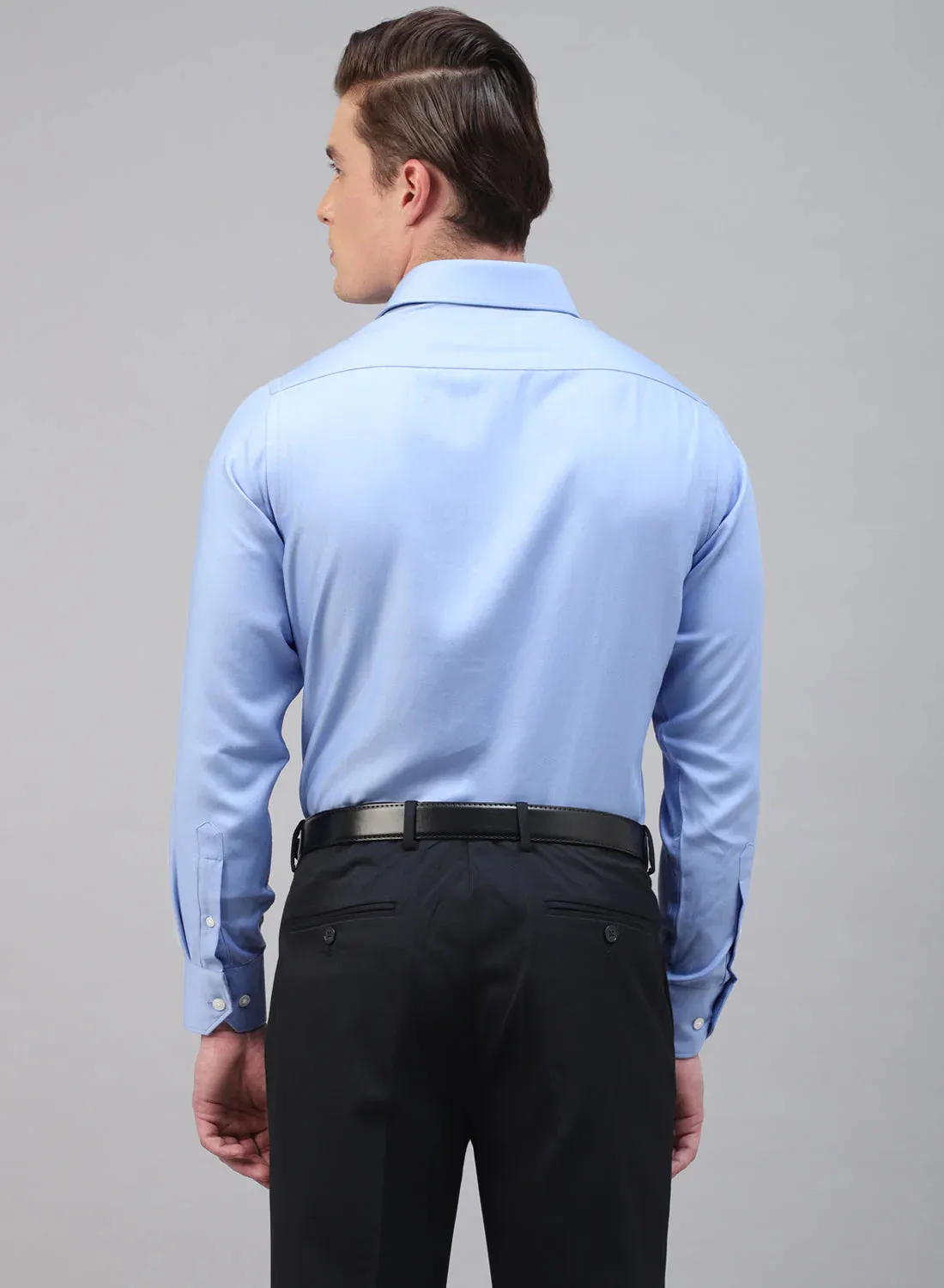Blue Bamboo Rayon Full Sleeve Shirt
