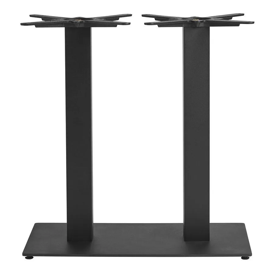 Boston Sleek Base - Black Large Rect -  Dining