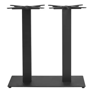 Boston Sleek Base - Black Large Rect -  Dining