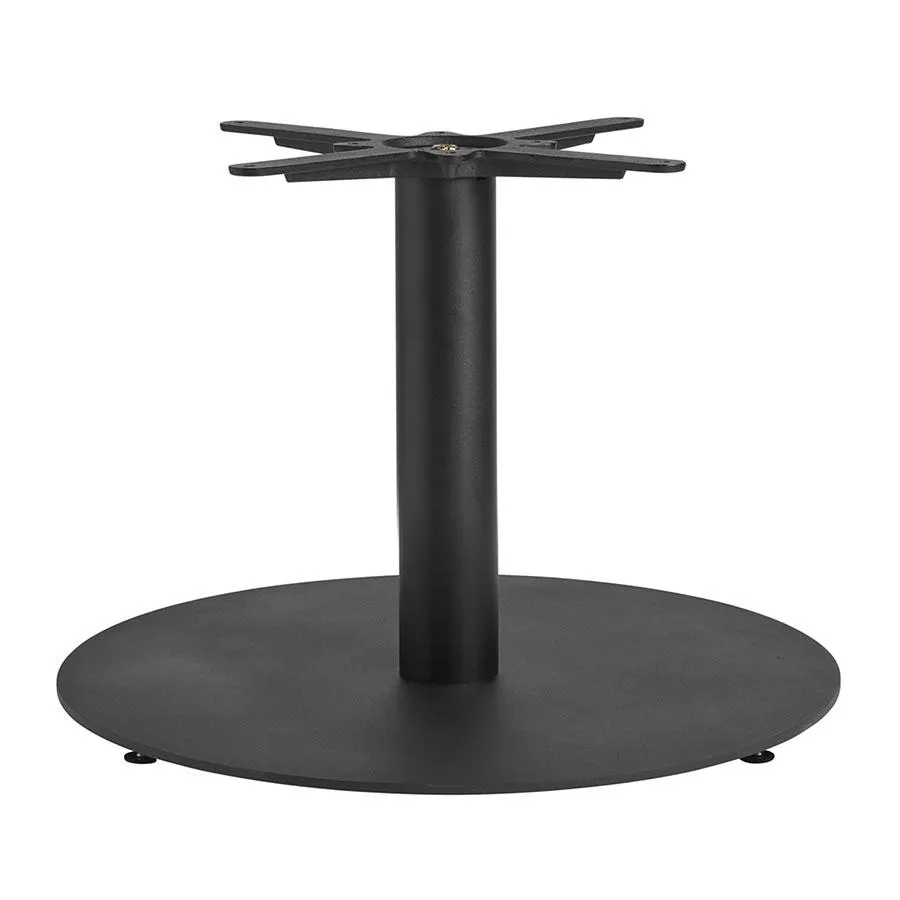 Boston Sleek Base - Black Large Round - Coffee