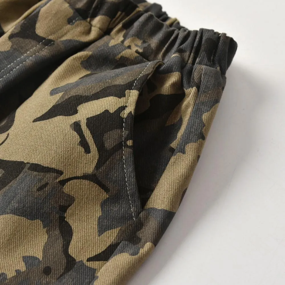 Boys Camouflage Elastic Band Pants Wholesale Boy Clothing