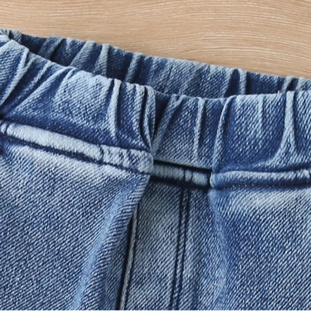 Boys Pocket Letter Elastic Waist Warm Pants Boy Clothing Wholesale