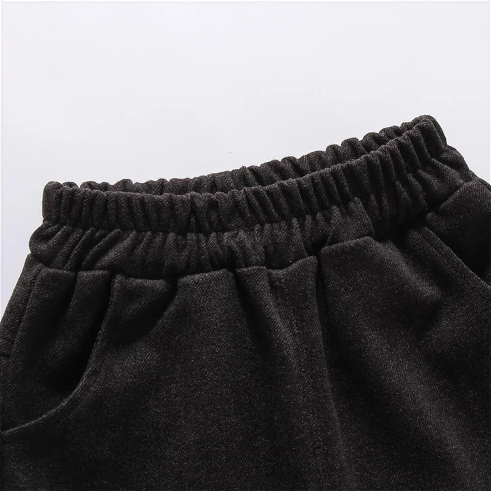 Boys Solid Pocket Elastic Waist Pants Wholesale Boys Boutique Clothing