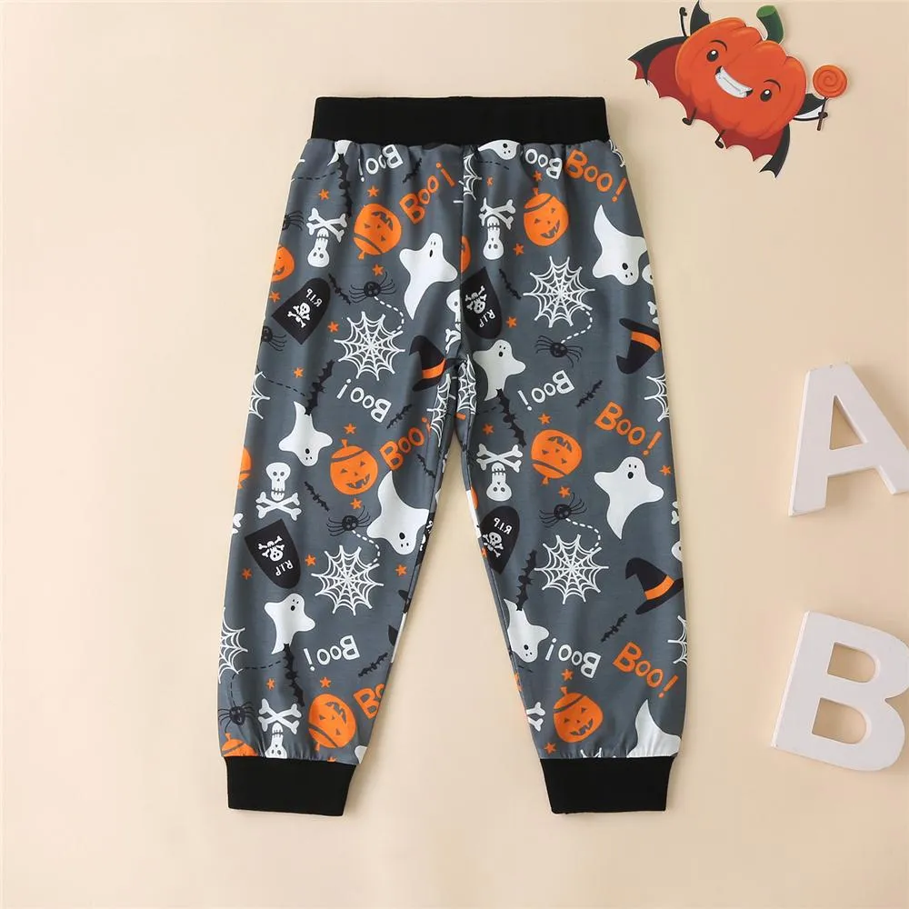 Boys Striped Halloween Printed Tops & Trousers Boys Wholesale Clothing