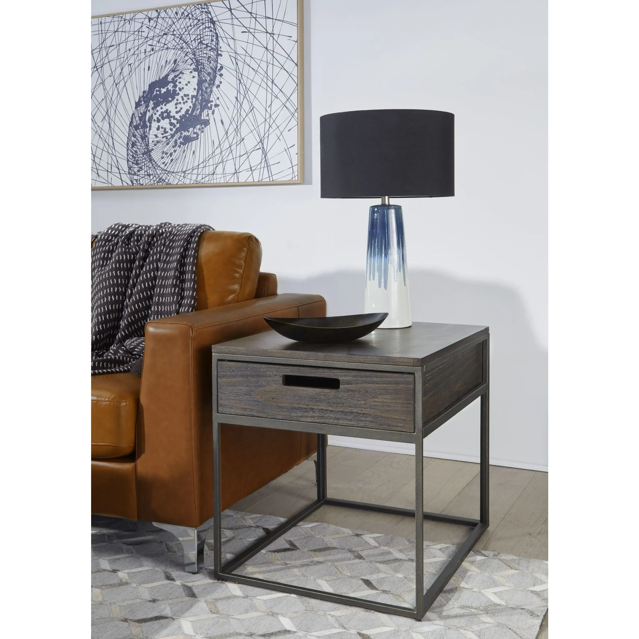 Bradley End Table - Double Fudge