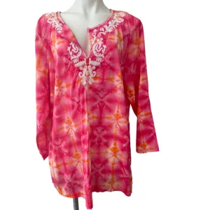 Bright Spring Tie-dye Beaded Tunic