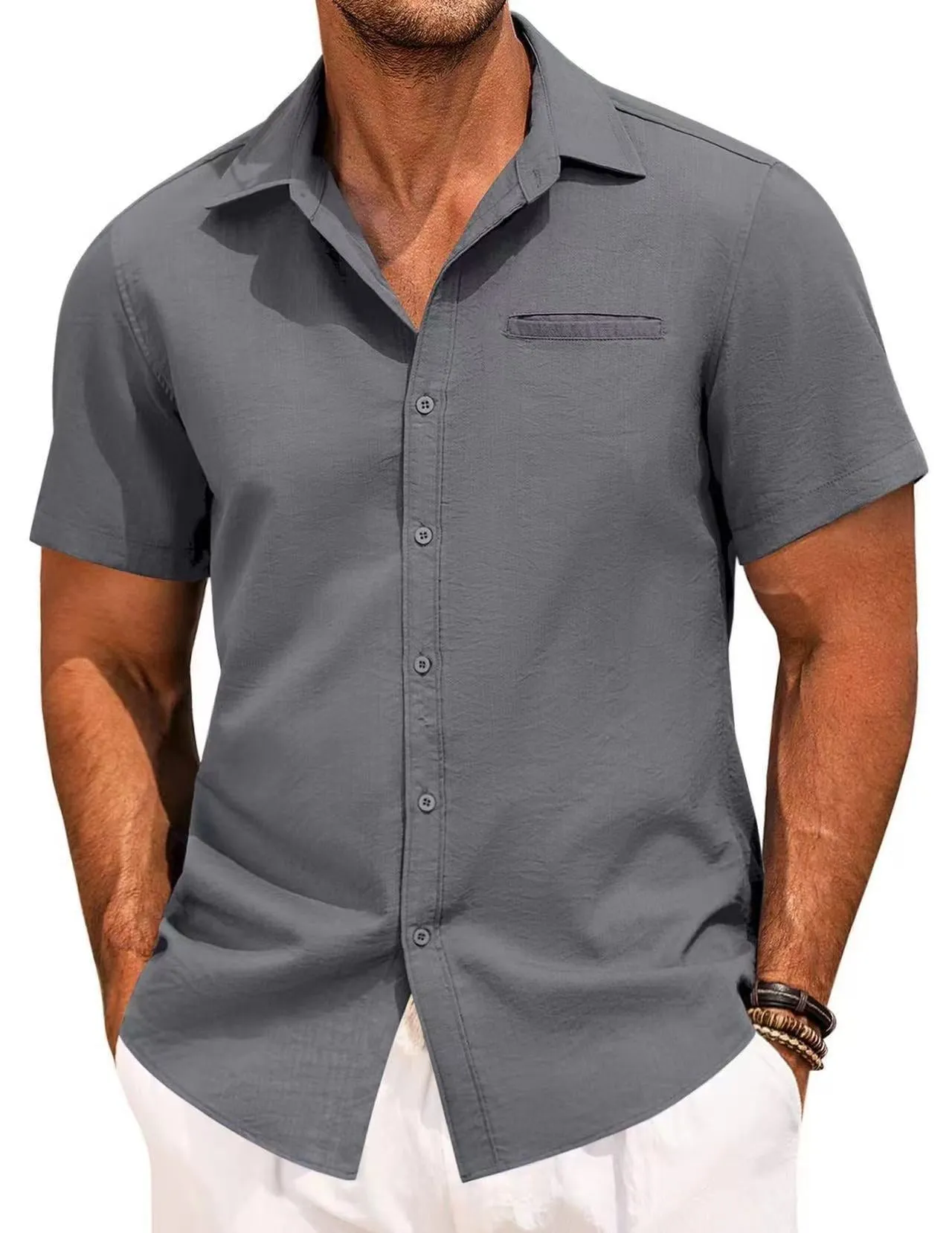 Button Polo Short Sleeve Shirt