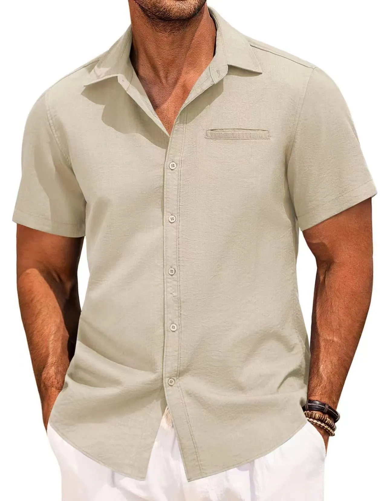 Button Polo Short Sleeve Shirt
