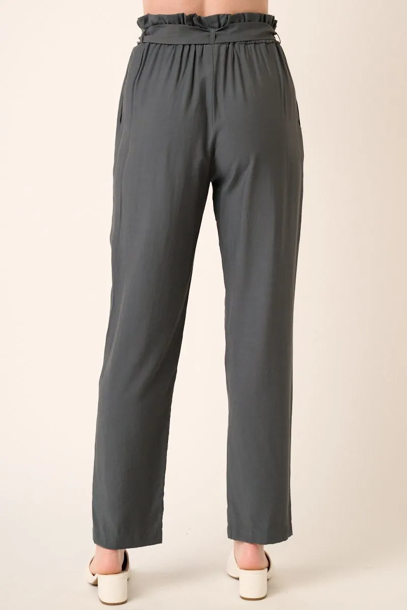 Calla Cinch Waist Straight Pant