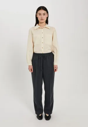 Cano casual pants - Dark grey melange