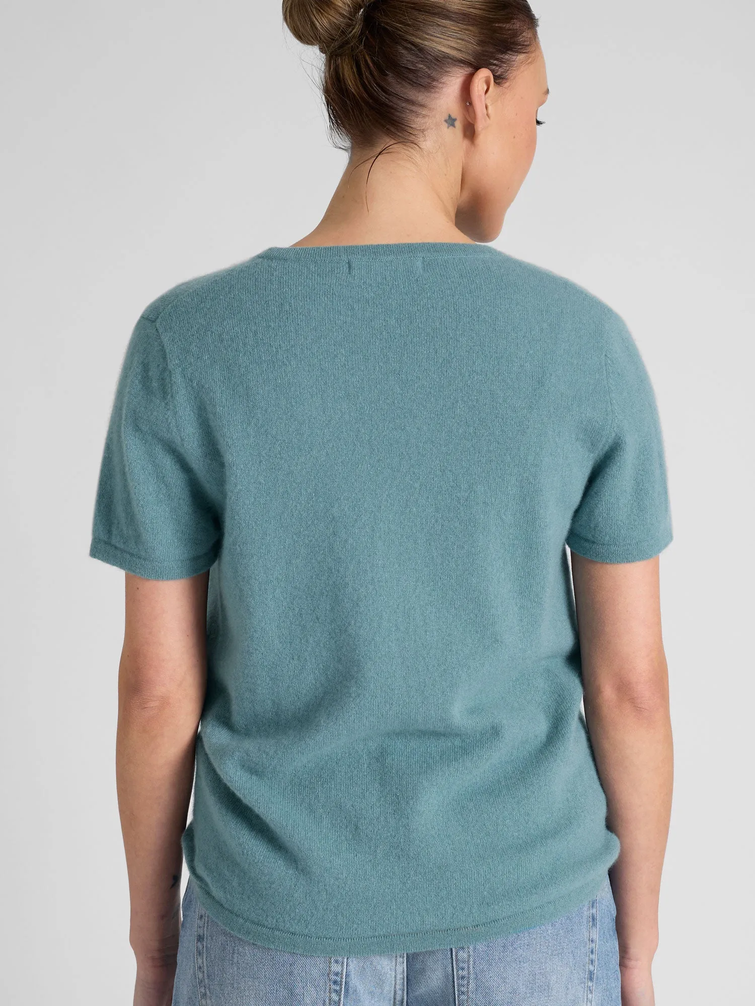 Cashmere T-shirt "Fresh" - arctic