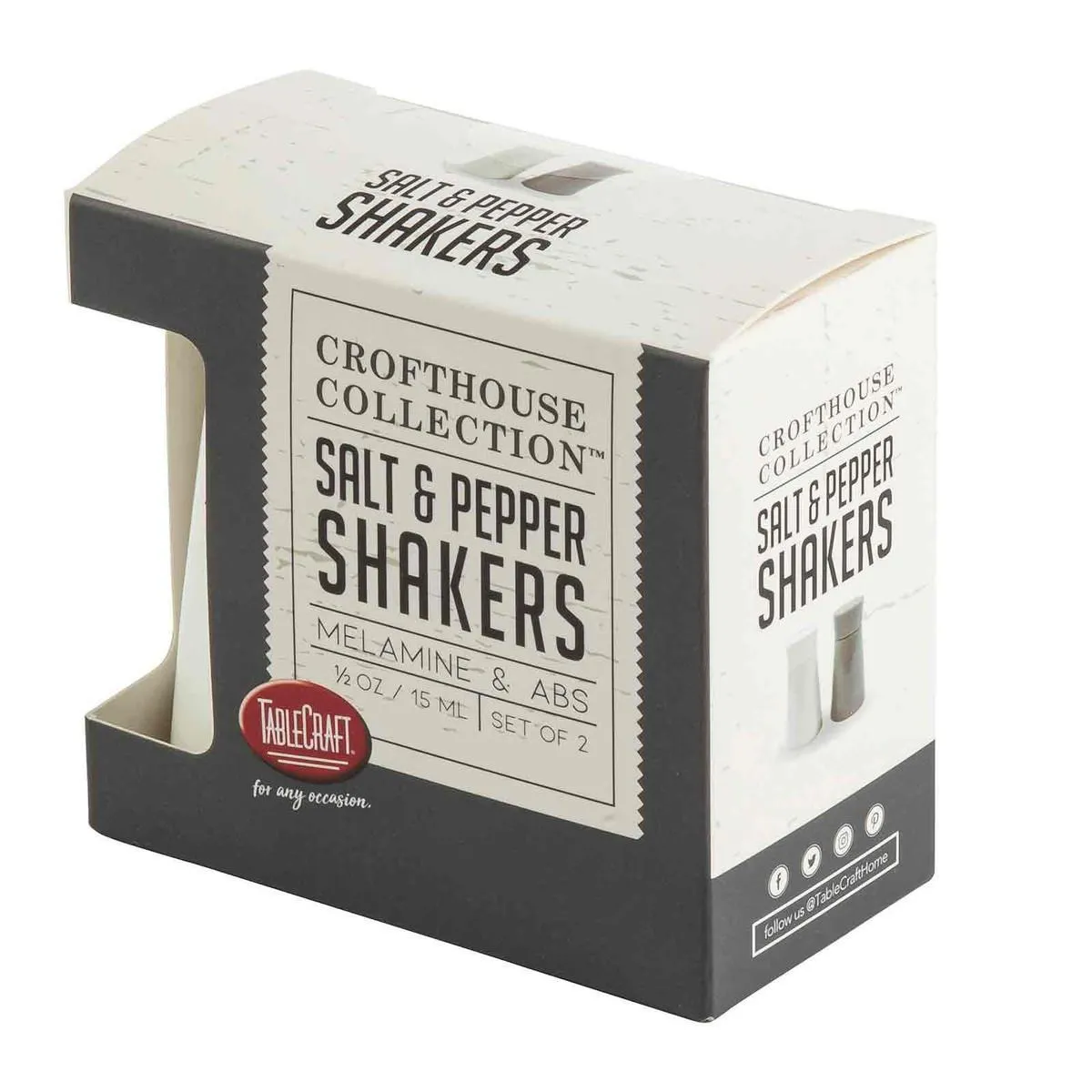Crofthouse Melamine Salt & Pepper Shakers