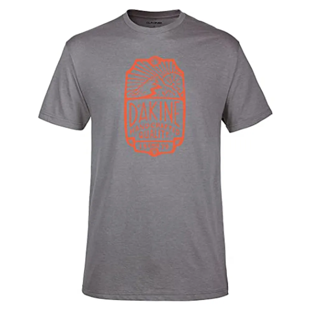 Dakine Mens Da Rail Short Sleeve Heather Dark Grey T-Shirt - 10001869-HEATHERDARKGREY-S