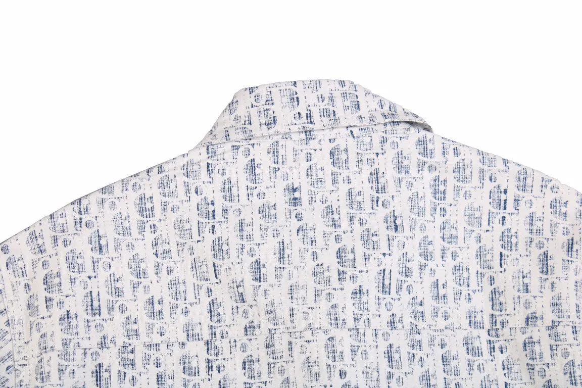 Dior Monogram Shirt (Blue/White)