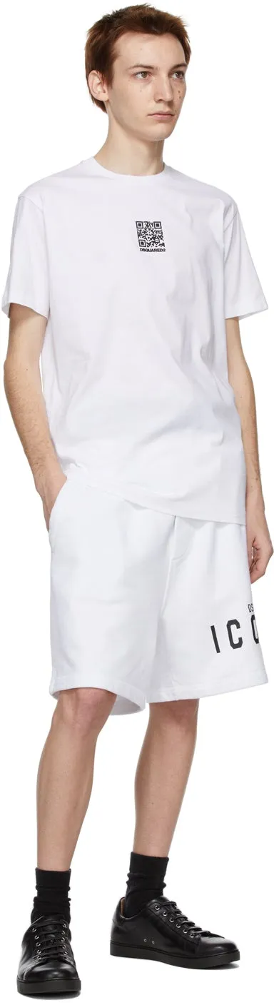 Dsquared2 White QR Code Cool T-Shirt