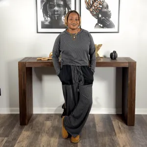 'Erika' Ribbed Lounge Pants Set