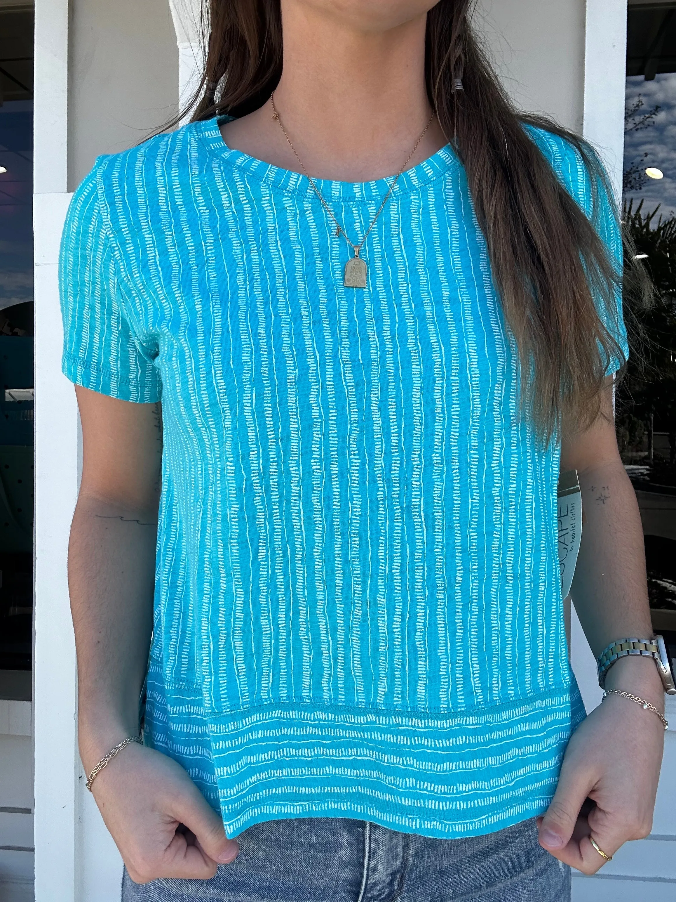 Escape by Habitat Bali Stripe Boxy Tee