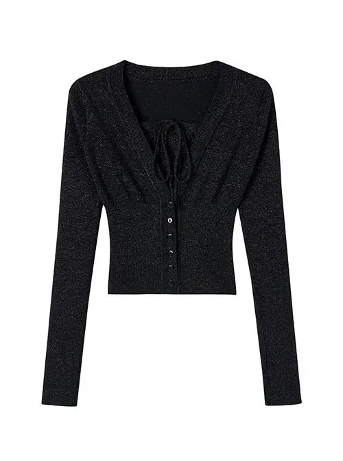 Fake Two -Piece Ramewest Slim Tops