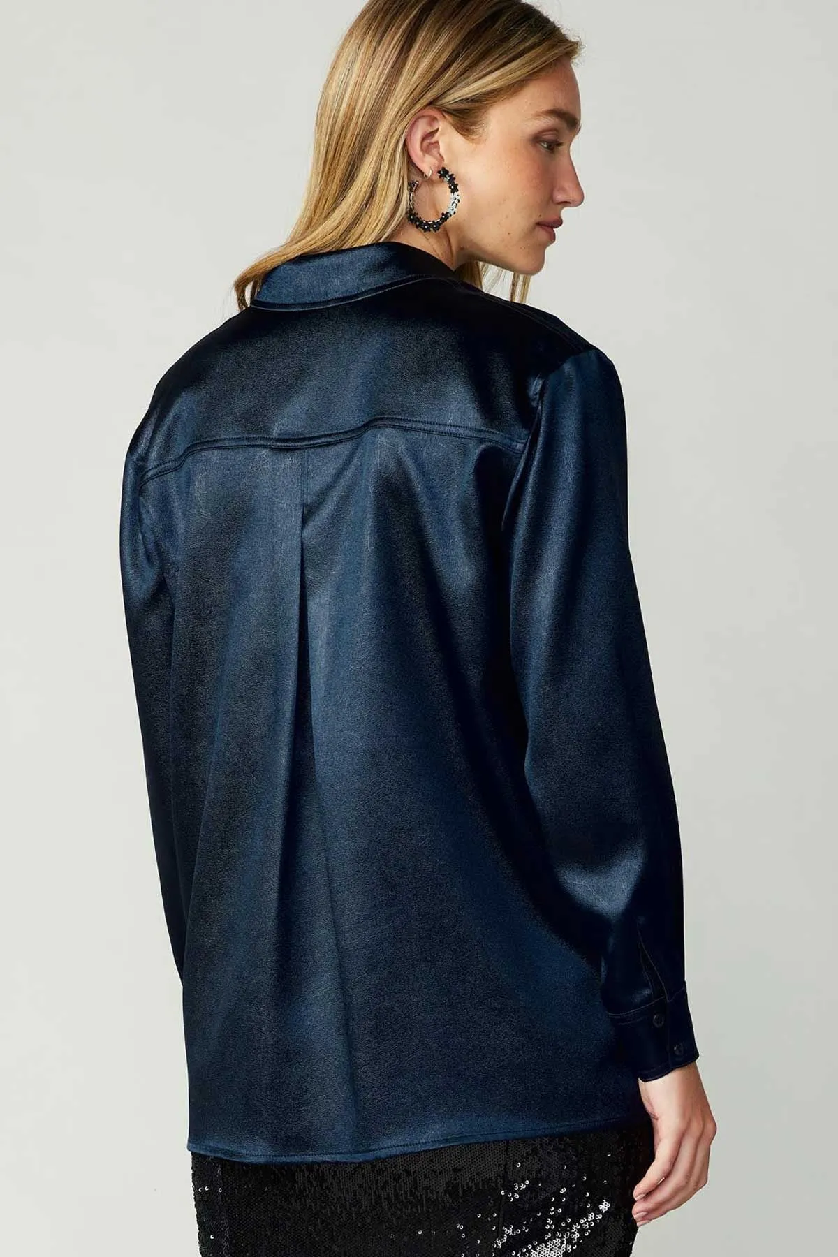 Flap Pocket Button Down Top