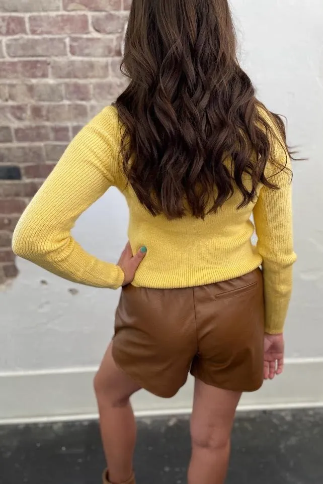 Forget Me Not Leather Shorts