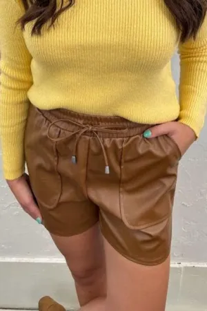 Forget Me Not Leather Shorts