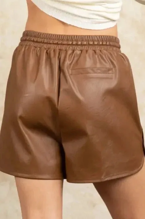Forget Me Not Leather Shorts