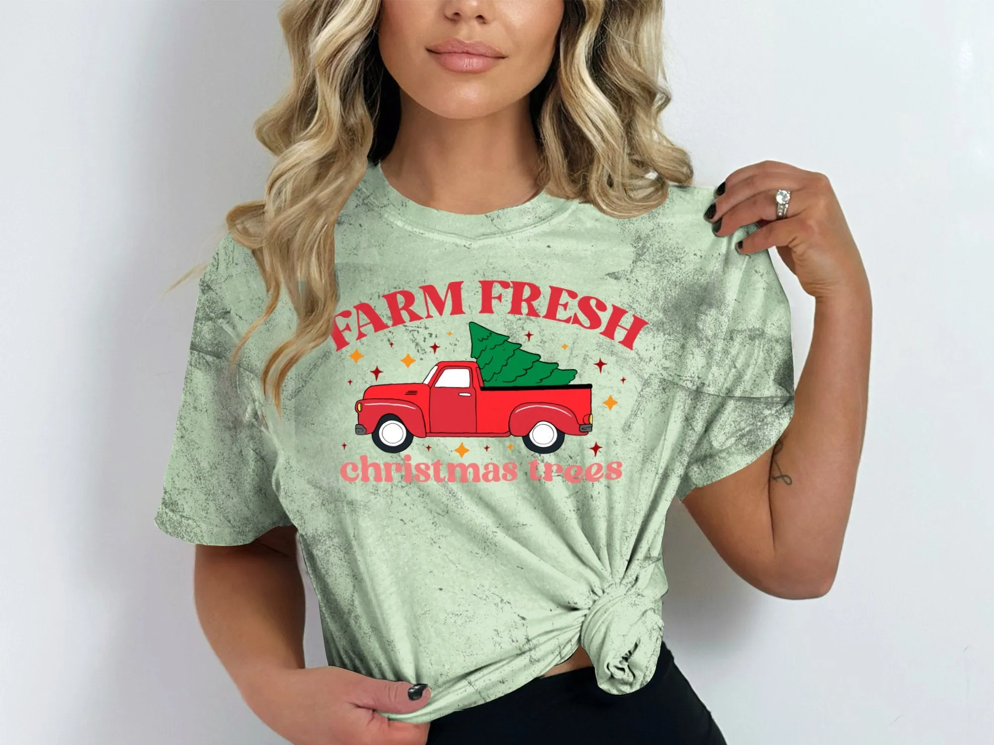 Fresh Farm Christmas Trees Comfort Colors® Shirt, Color Blast® Shirt, Sweatshirt & Hoodie, Perfect Gift for Christmas and Winter Holidays