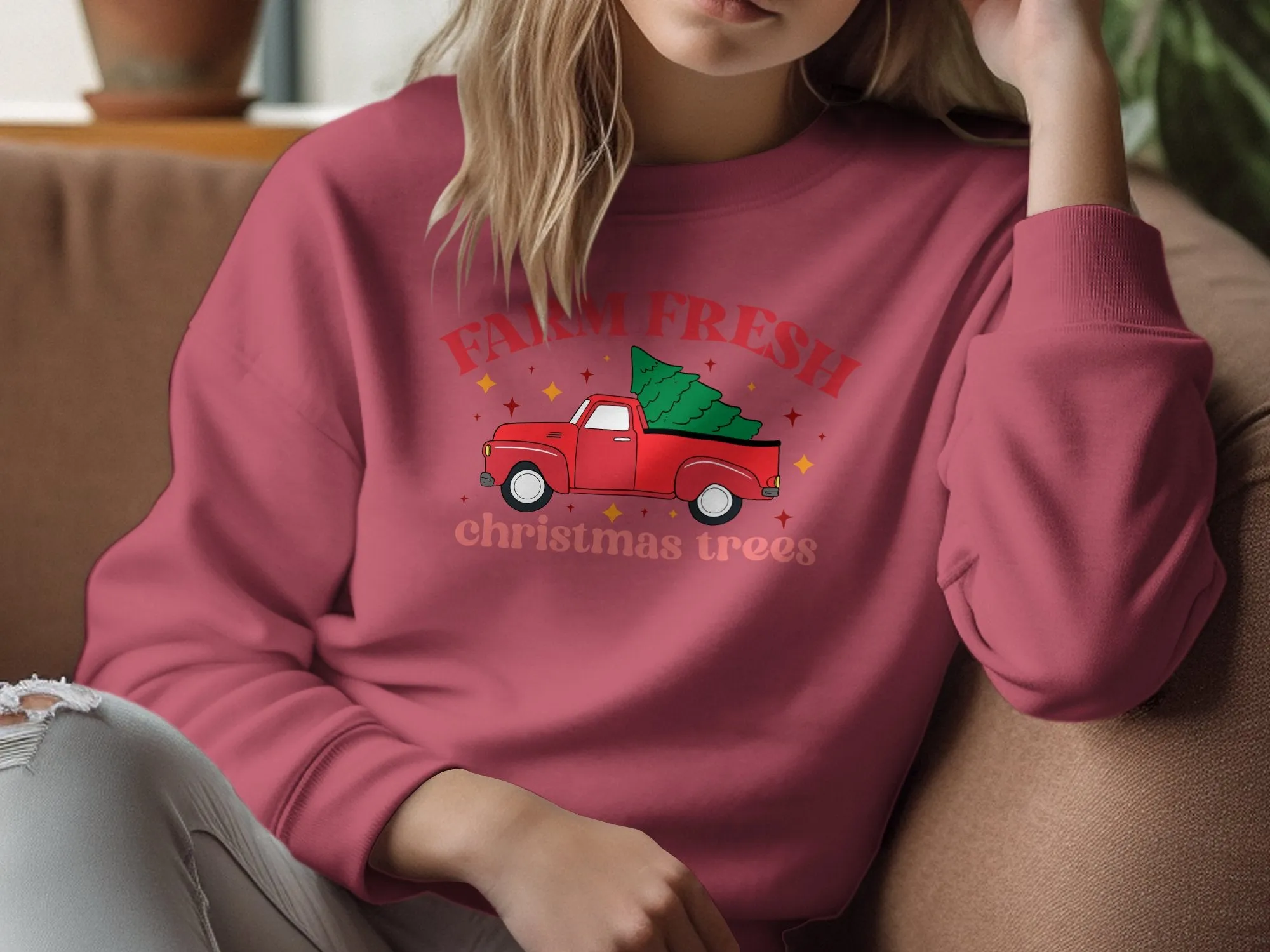 Fresh Farm Christmas Trees Comfort Colors® Shirt, Color Blast® Shirt, Sweatshirt & Hoodie, Perfect Gift for Christmas and Winter Holidays