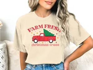 Fresh Farm Christmas Trees Comfort Colors® Shirt, Color Blast® Shirt, Sweatshirt & Hoodie, Perfect Gift for Christmas and Winter Holidays