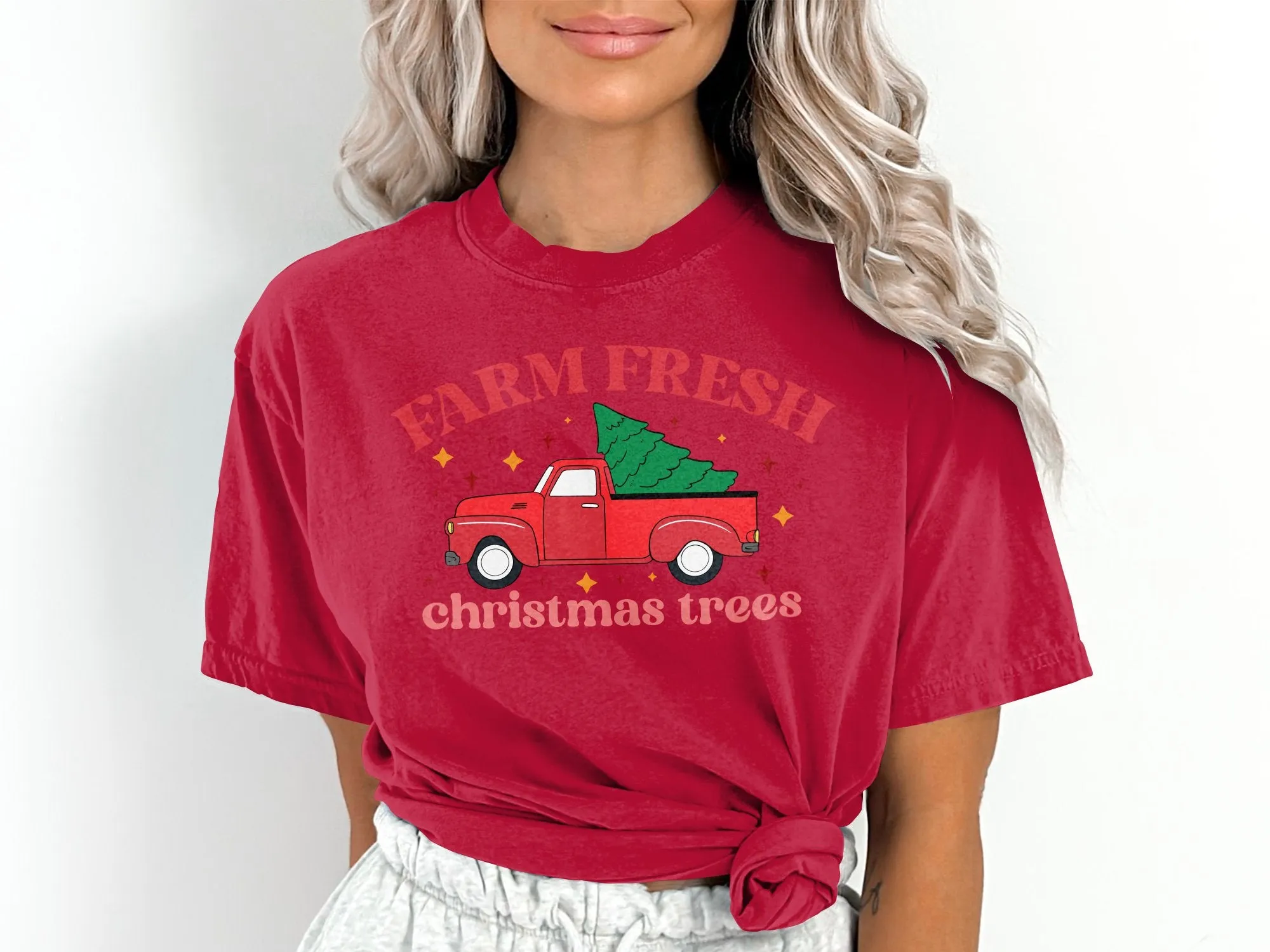 Fresh Farm Christmas Trees Comfort Colors® Shirt, Color Blast® Shirt, Sweatshirt & Hoodie, Perfect Gift for Christmas and Winter Holidays
