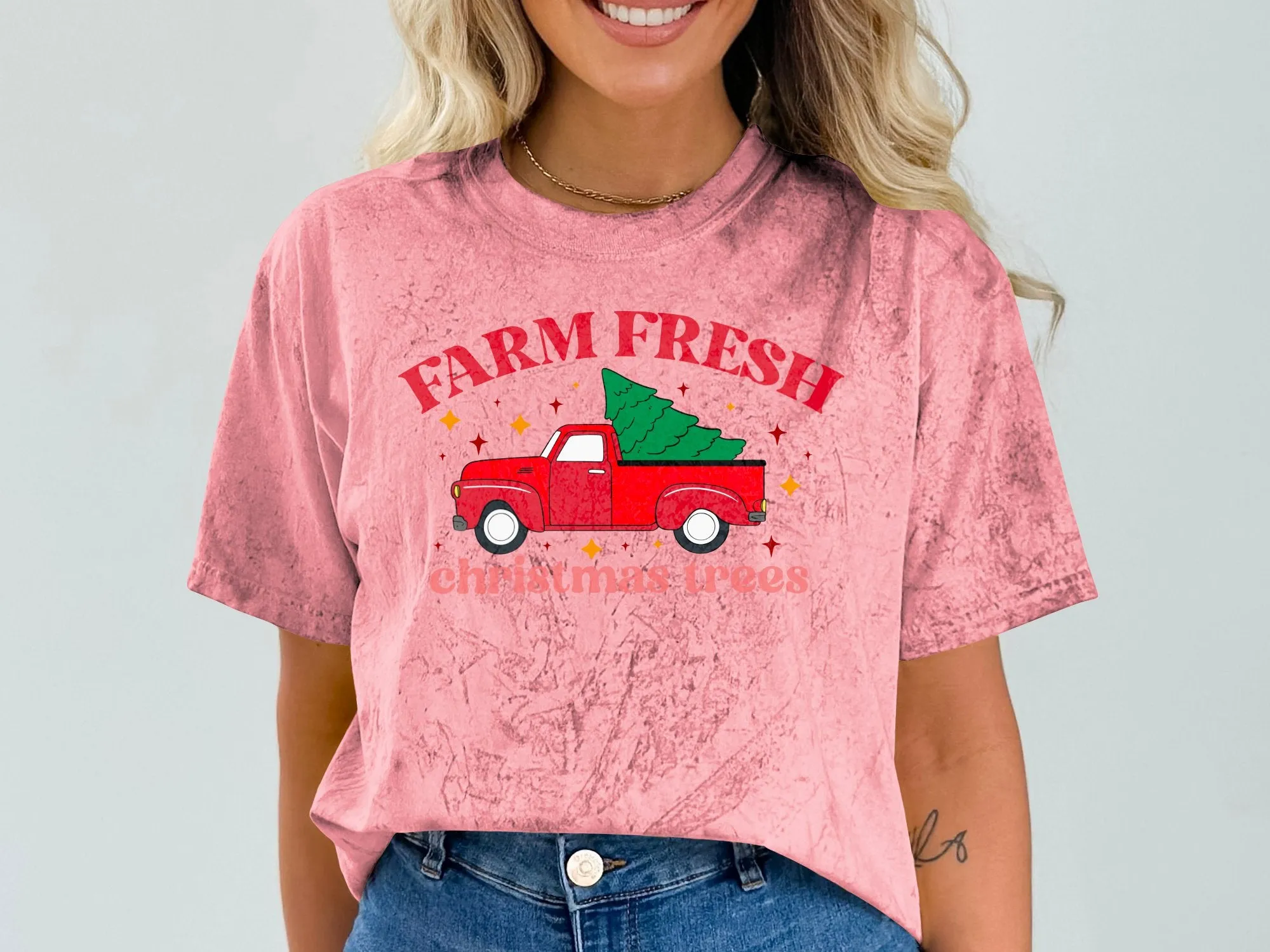 Fresh Farm Christmas Trees Comfort Colors® Shirt, Color Blast® Shirt, Sweatshirt & Hoodie, Perfect Gift for Christmas and Winter Holidays
