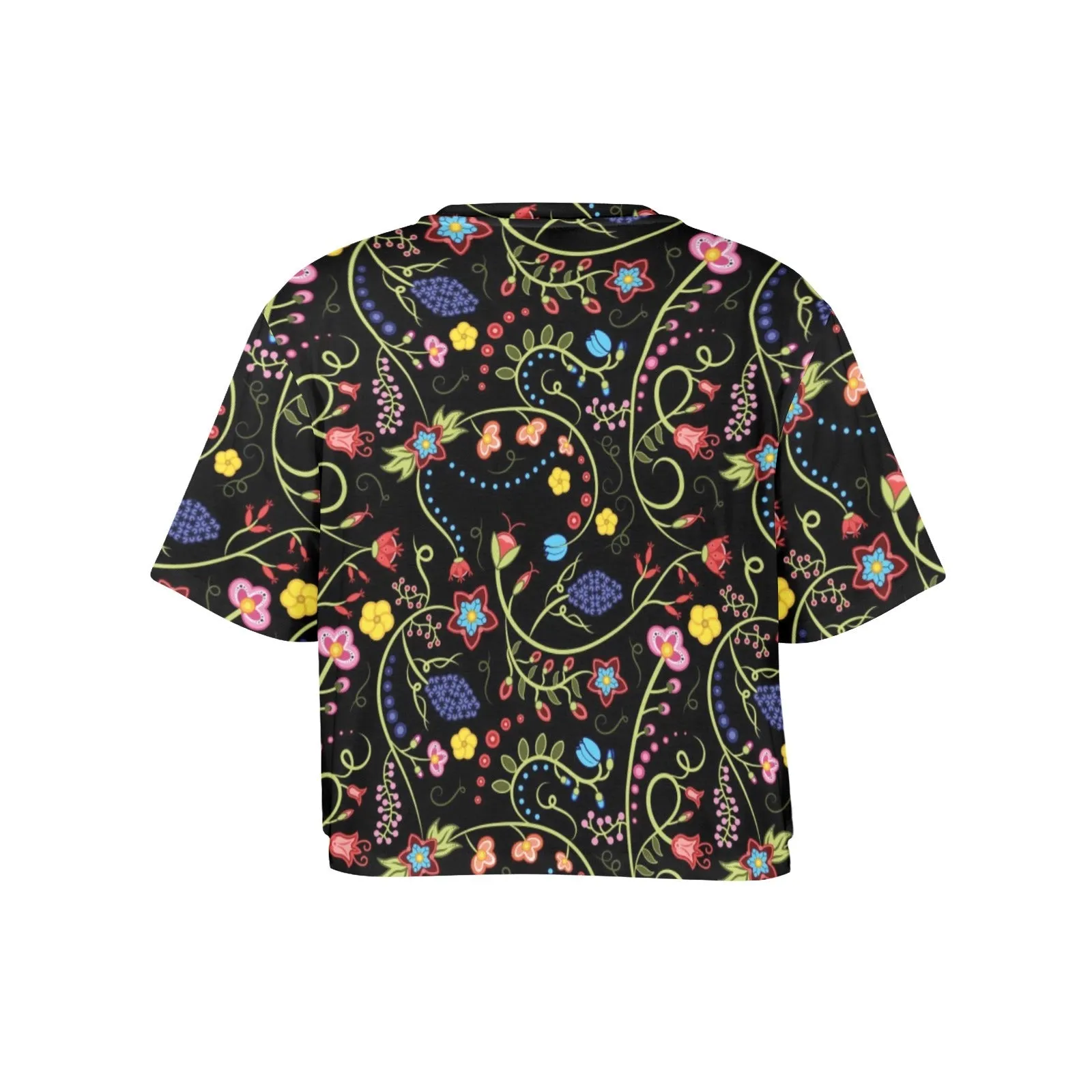 Fresh Fleur Midnight Crop Top