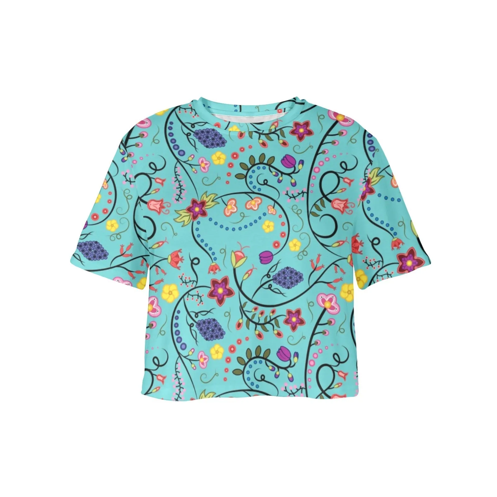 Fresh Fleur Sky Crop Top