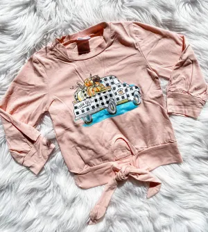 Fresh Pumpkins Knot Front Tee