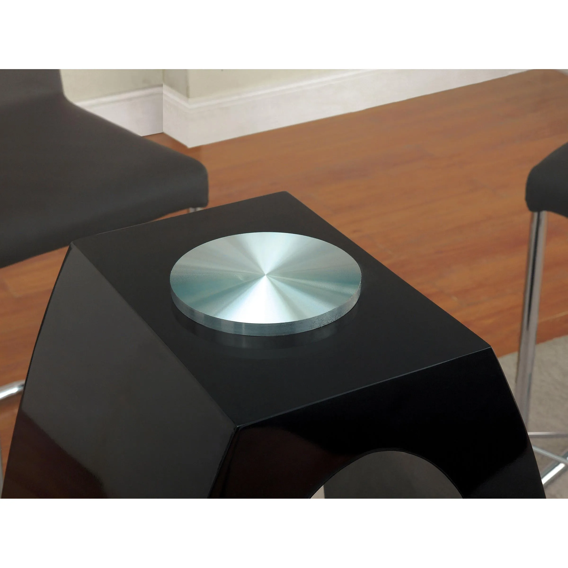 Furniture of America Lodia CM3825BK-RPT Round Counter Height Table
