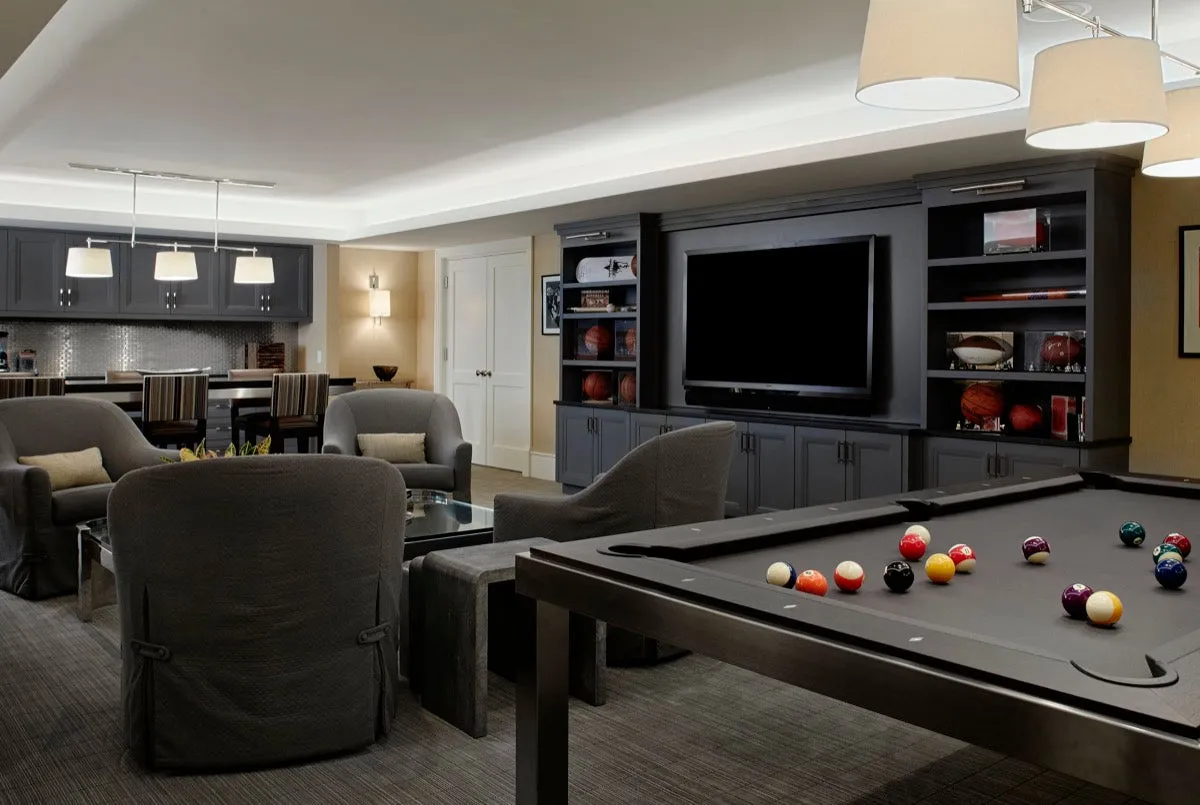 Fusion Dining Pool Table: Brushed Stainless Steel Legs with Wood Tops