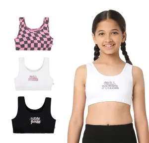 Girl Power 3-Pack Double Layered Sports Bra - U-Shaped