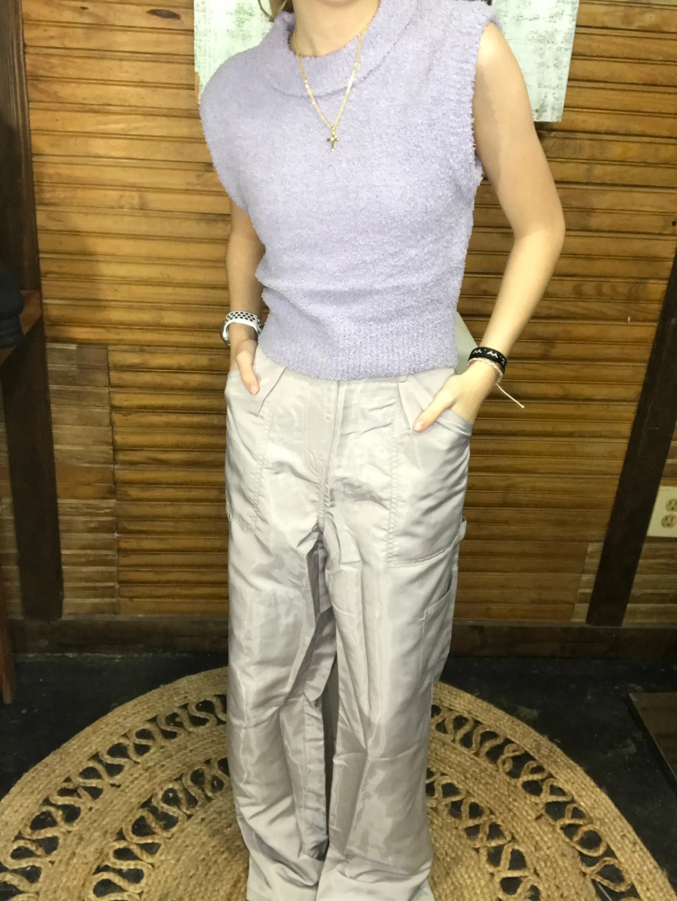 Grey Cargo Pants